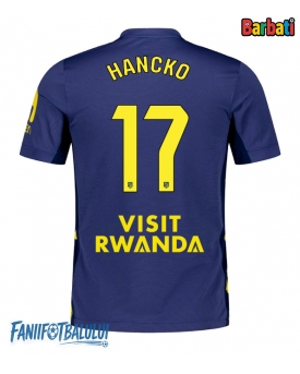 Atletico Madrid David Hancko #17 Tricou Fotbal Replică 2025-26 Barbati Deplasare
